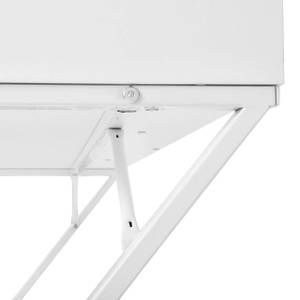 Schreibtisch Luisa Weiß - Holzwerkstoff - Metall - 110 x 75 x 50 cm