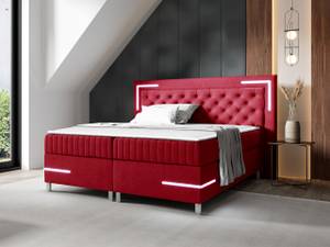 Boxspringbett Tango 5 Rot - Breite: 212 cm