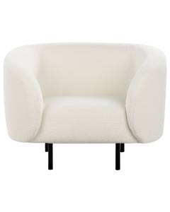 Fauteuil LOEN Noir - Blanc - Fibres naturelles