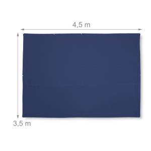 Voile d'ombrage rectangulaire bleu 350 x 450 cm