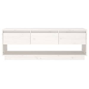 TV-Schrank D621 Weiß - Massivholz - 34 x 40 x 111 cm