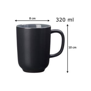 Kaffeebecher Jasper 4er Set Schwarz