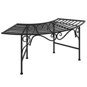 Banc tour d'arbre 318826 Noir - Métal - 113 x 40 x 50 cm