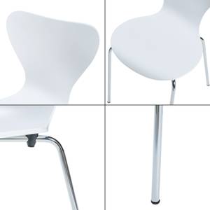 4 chaises de salle à manger Essunga Blanc