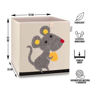 Lifeney Aufbewahrungsboxen Set Maus hell Kunststoff - 1 x 2 x 2 cm