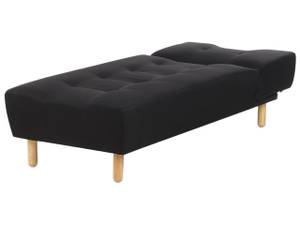 Chaise longue ALSTEN Noir - Chêne clair