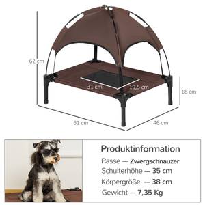 Hundebett D04-057CF Braun - 46 x 62 x 61 cm