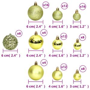 Weihnachtskugel (100er Set) 295555 Hellgrün