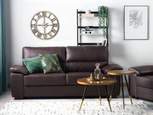 3-Sitzer Sofa VOGAR Schwarz - Braun - Dunkelbraun