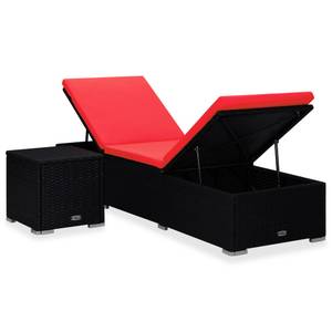 Chaise longue Rouge