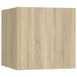 TV-Schrank 4er Set D814 Braun - Holzwerkstoff - 30 x 30 x 31 cm