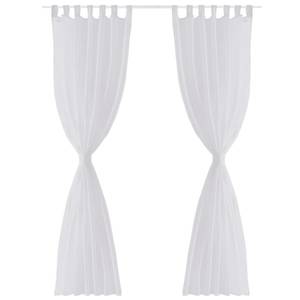 Rideau(lot de 2) 294201 Blanc - Hauteur : 245 cm