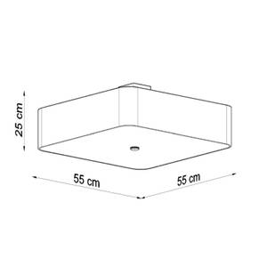 Deckenleuchte Lokko Weiß - 55 x 55 cm