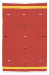 Kelim Modern - 180x120cm Rot - Naturfaser - 120 x 1 x 180 cm