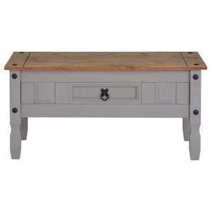 Table basse RAMON Gris - Bois massif - 95 x 45 x 50 cm