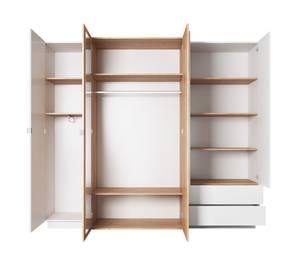 Kleiderschrank GLANCI Braun - Weiß - Holzwerkstoff - 230 x 209 x 52 cm