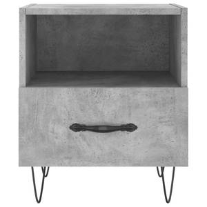 Modern Nightstand with Storage Beton Dekor