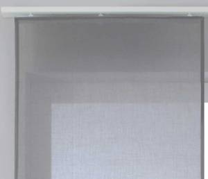 2er Set Schiebegardinen »Nizza« Voile Grau - Textil - 60 x 245 x 1 cm