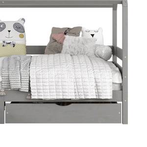 Lit cabane CLIA 90x200 cm Gris