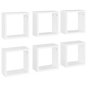 Étagère cube (lot de 6) 3016486-6 Blanc - 30 x 30 x 15 cm - Nombre de pièces dans le lot : 6