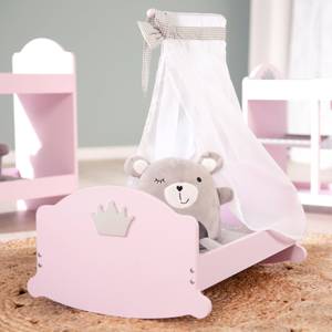 Puppenwiege Prinzessin Sophie Pink - Massivholz - 40 x 58 x 52 cm