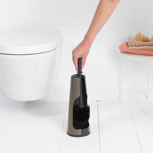 ReNew Toilet Brush and Holder Hochglanz Platingrau