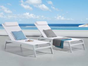 Chaise longue CATANIA Blanc