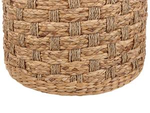 Pouf BASSLET Beige - Bleu - Fibres naturelles - 40 x 40 x 40 cm