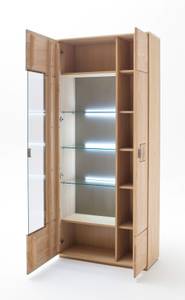 Esszimmer Bonn 140 (10-teilig) mit LED Braun - Holzart/Dekor - Holz teilmassiv - 405 x 208 x 44 cm