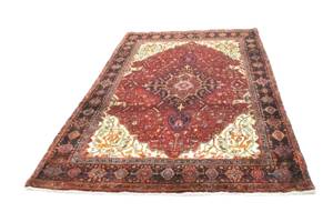 Bidjar - 244x146cm Rot - Naturfaser - 146 x 1 x 244 cm