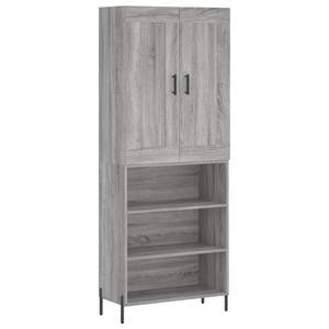 Highboard DE7988 Grau - Holzwerkstoff - 34 x 180 x 70 cm