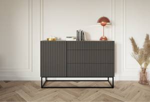 Veldio Sideboard mit Schubladen Schwarz