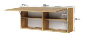 Hängeschrank TEEN FLEX Braun - Holzwerkstoff - 102 x 45 x 27 cm