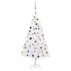 Sapin de noël artificiel Bronze - Doré - Blanc - 95 x 180 x 95 cm