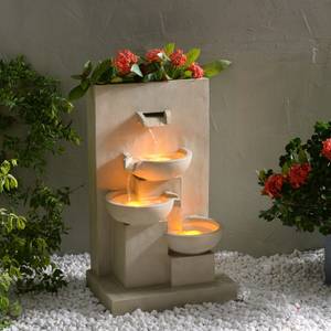 Fontaine de jardin RJ-23064N-EU Beige - Polyrotin - 32 x 74 x 44 cm