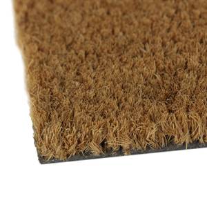 Paillasson fibres de coco intérieur Marron - Fibres naturelles - Matière plastique - 60 x 2 x 40 cm