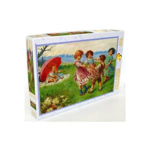 Puzzle Spielende Kinder Papier - 24 x 5 x 34 cm