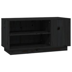 TV-Schrank D513 Schwarz - Massivholz - 35 x 41 x 80 cm