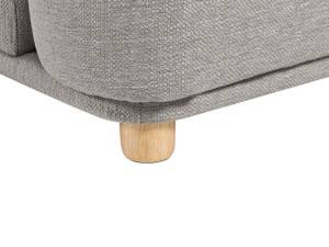 3-Sitzer Sofa LUVOS Grau - Hellgrau - Eiche Hell