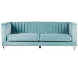 3-Sitzer Sofa ARVIKA Blau - Hellblau - Durchscheinend