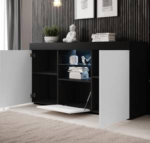 Sideboard Natolia Schwarz - Weiß