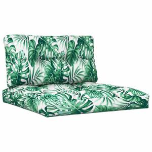 Palettensofa-Kissen (2er Set) 3005164-3 Salbei - Weiß - 70 x 70 cm