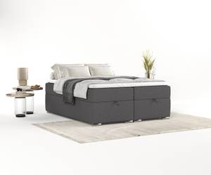 Premium Boxspringbett Reto Anthrazit - Breite: 142 cm