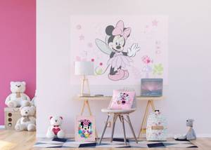 affiche Minnie Mouse Rose foncé - Fibres naturelles - Textile - 160 x 110 x 110 cm