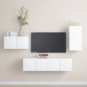 TV-Schrank 4er Set D929 Weiß