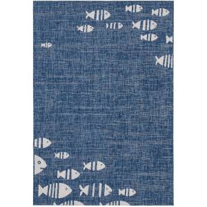 Tapis intérieur extérieur BLUE FISH 160 x 230 cm