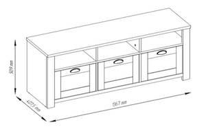 Wohnwand MONS 4-teilig Weiß - Holzwerkstoff - 294 x 199 x 40 cm