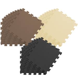 Baby Spielmatte Sofia 27-tlg. Beige - Schwarz - Braun