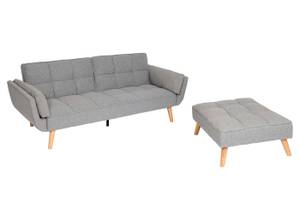 Schlafsofa K18 Grau - Textil - 218 x 80 x 175 cm