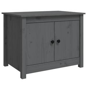 Couchtisch D402 Grau - Massivholz - 49 x 55 x 71 cm